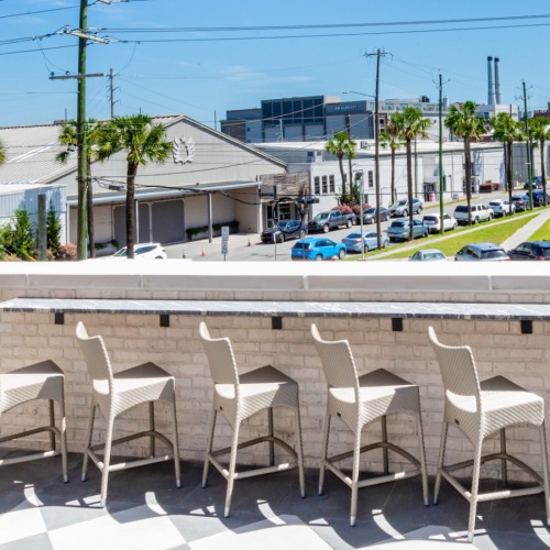 Courtyard with Downtown Views Courtyard with Downtown Views